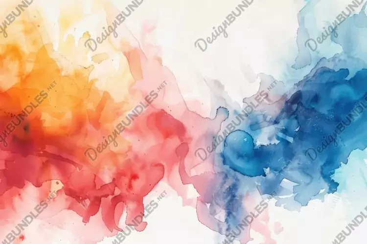 Vibrant Watercolor Background Wallpaper