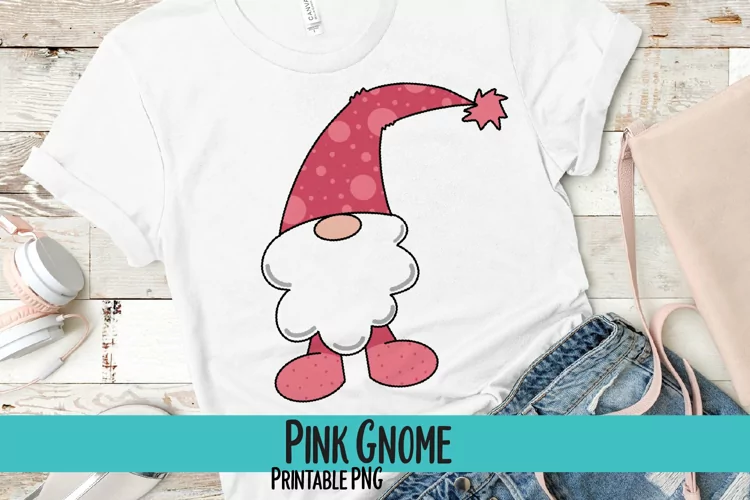 Pink Gnome Sublimation PNG