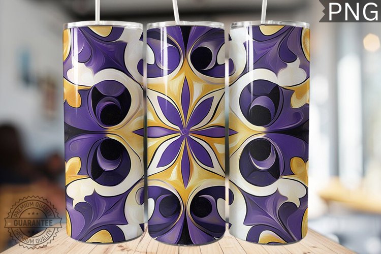 Abstract Pattern Tumbler Warp - High Quality 300 Dpi example image 1