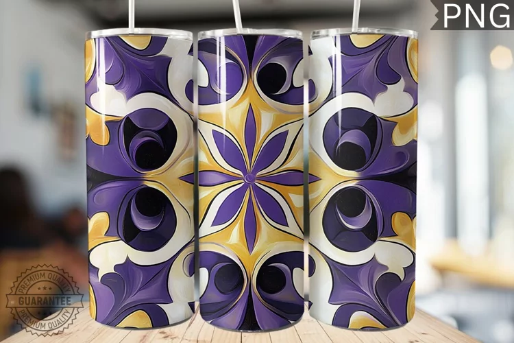 Abstract Pattern Tumbler Warp - High Quality 300 Dpi