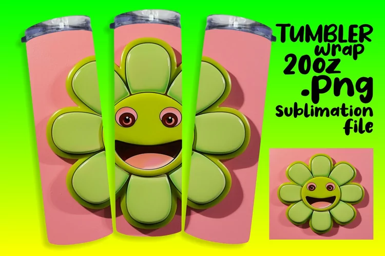 Nostalgia in Full Bloom: 20oz Tumbler Art