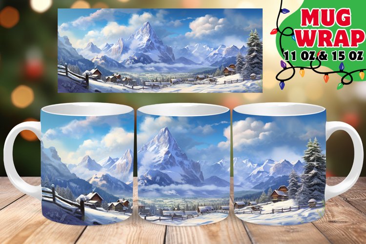 XMAS ICY SPLENDOR Sublimation 11oz 15oz