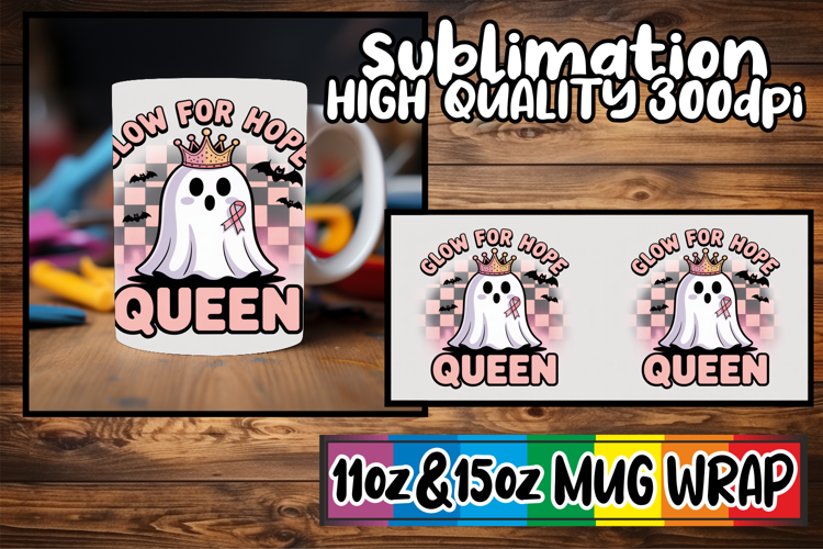 Joyful thoughts sublimation print wrap, Ghost Cancer
