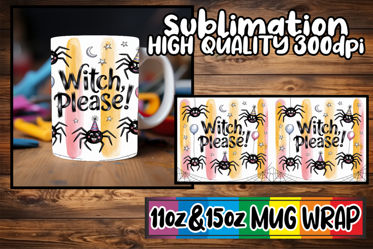 Blissful evenings 11oz 15oz sublimation wrap, Halloween