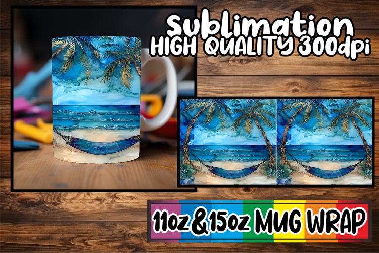 Beach Sublimation Design