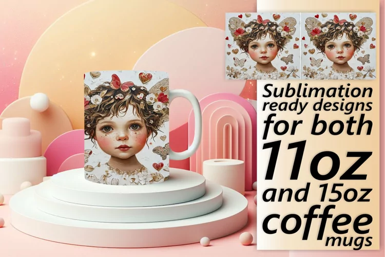 Love Blossoms on Patterned Cups