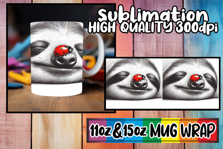 Bright horizons 11oz 15oz sublimation wrap, Cute Animals example image 1