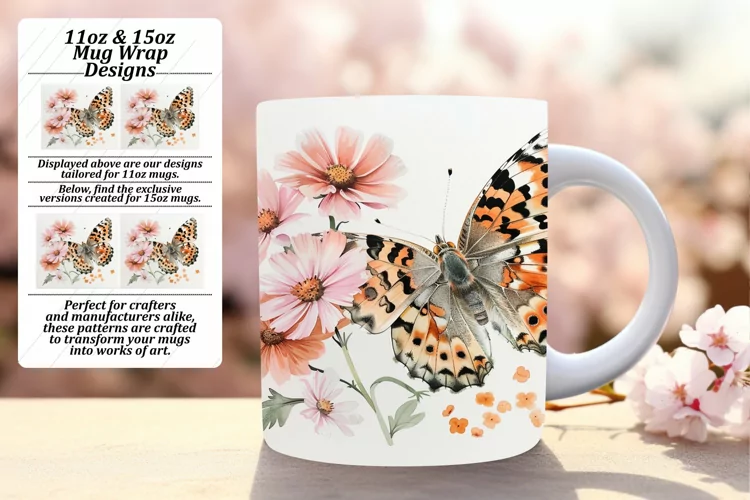 Spring Symphony: Butterfly Mug Medley - 11oz & 15oz