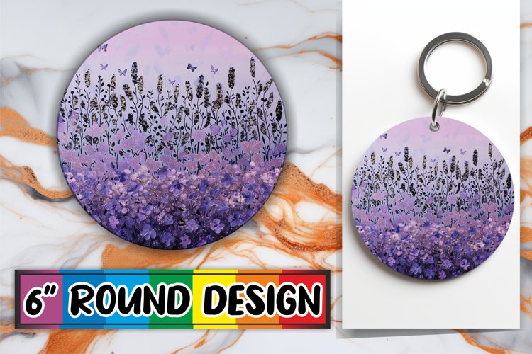 Glittering Petal Leopard Sublimation Circle: Keychain, Coast