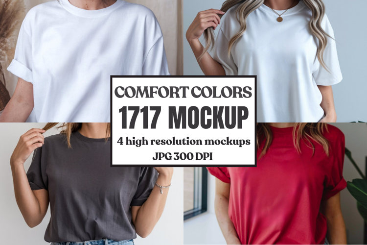 Comfort Colors 1717 T-Shirt mockup , CC 1717