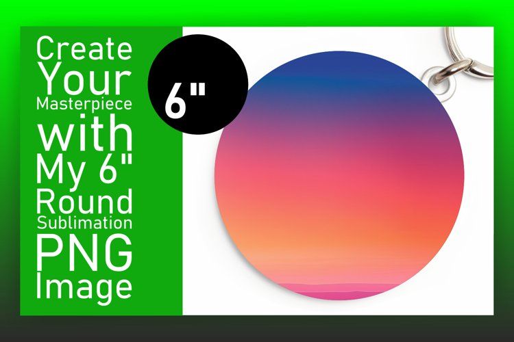 Gradient Design Round for Sublimation Art
