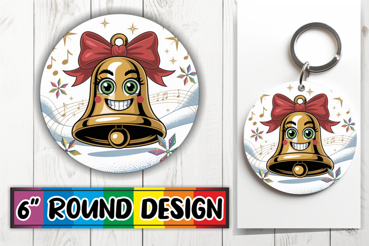 Whimsical Car Coaster Round, Cute Christmas