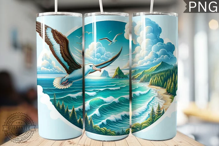 Albatross Tumbler Wrap - Albatross Tumbler Design