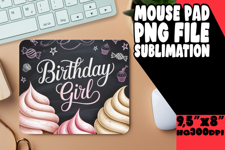 JOYFUL desk PAD Sublimation PNG, Girl Quote