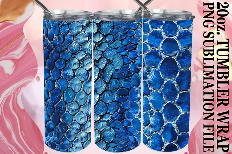3D Puff Patterned Tumbler Design