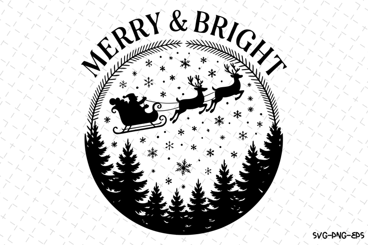 Merry   Bright Svg | Christmas Svg | Svg Cut Files