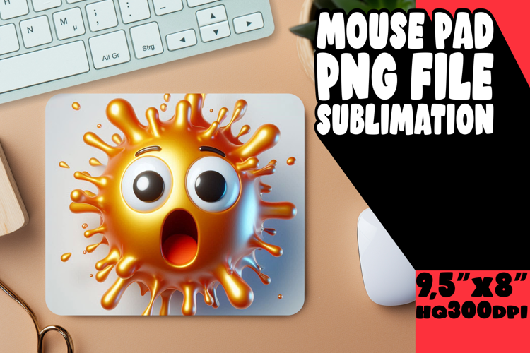 ENCHANTED MOUSE MAT MAGICAL DESIGN, 3D Emoji