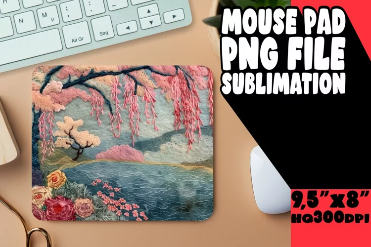 Artistic 3D Mouse Pad for Sublimation Summer