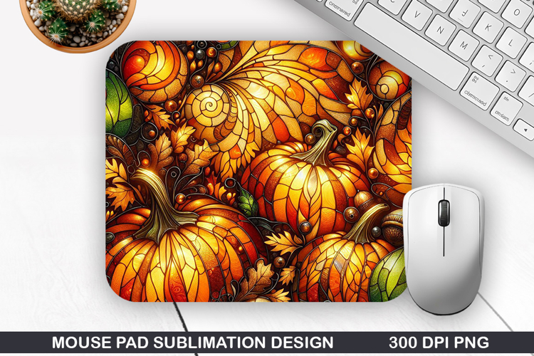 Pumpkin Mouse Pad Sublimation, Halloween Mouse Pad PNG