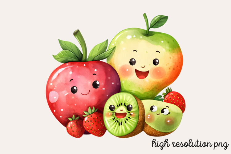 Cute Kawaii Summer Clipart PNG