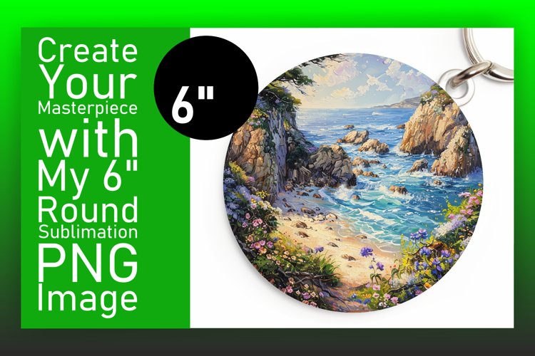Enchanting Views: Round Sublimation Masterpieces (3571239)