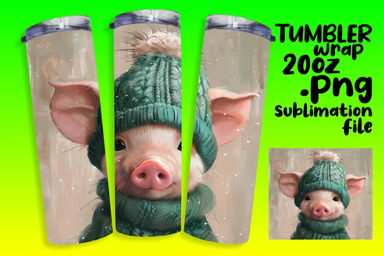 Cute Holiday Animals Tumbler Wrap Sublimation 20oz