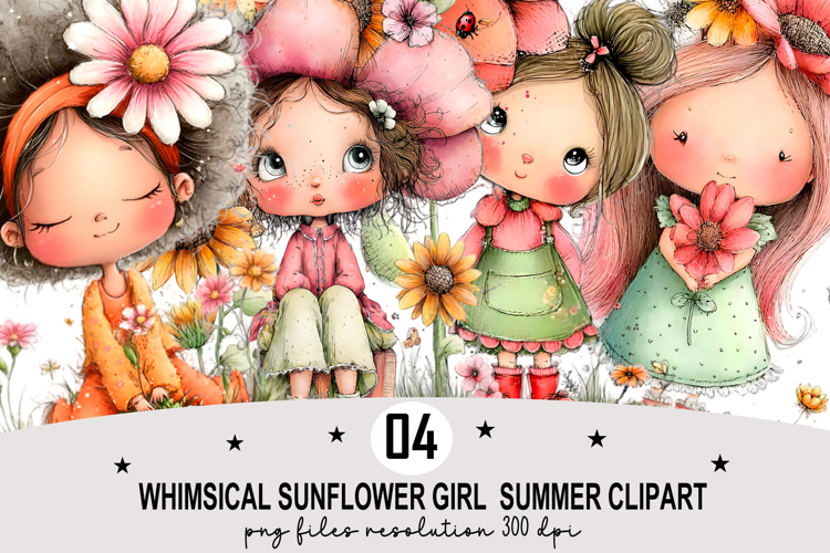 Watercolor Sunflower Clipart Image 7