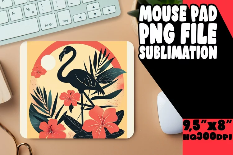 Tropical Tranquility Flamingo Mouse Pads