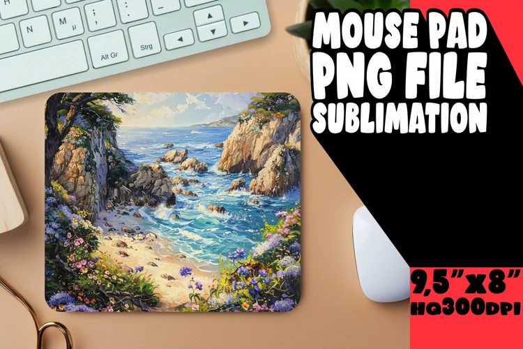 Dreamy Landscape Mouse Pad Design