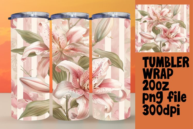 Vibrant Stripe and Petal Tumbler Collection