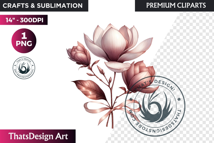 Ethereal Floral arrangements Clipart PNG Rose gold and blush
