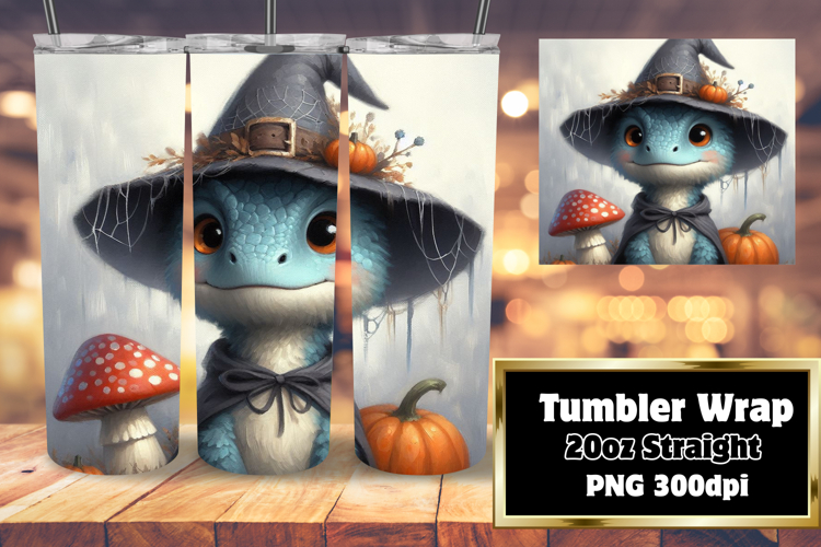 Amazing 20oz Tumbler Wrap Download , Halloween Dino