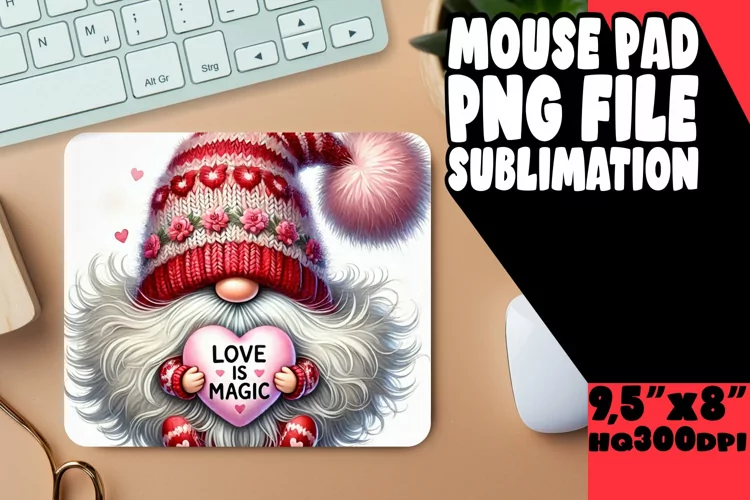 Bright DESK MAT Fun Ideas, Gnomes