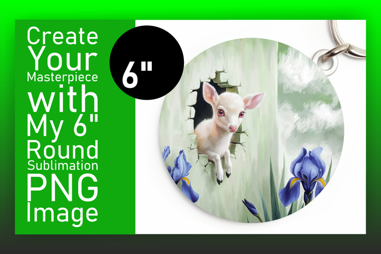 Gorgeous Circle Design for Sublimation , Animals In Wall