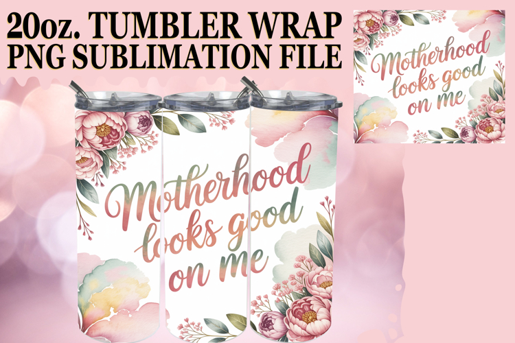 Magical mornings 20oz tumbler wrap, Mothers Day