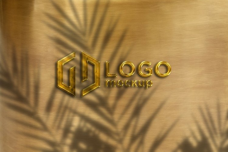 Golden Logo Mockup Template example image 1