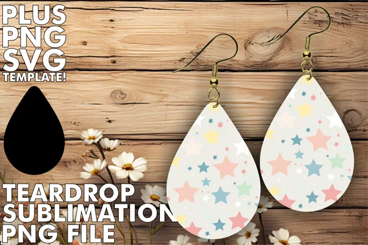 Cosmic Splendor: Sublimation Star Pattern Charms