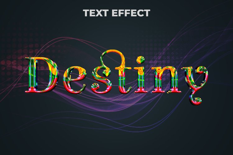 Destiny Editable Text Effect Style example image 1