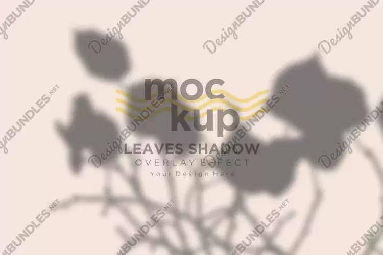 Leaves Shadow Overlay Effect Mockup