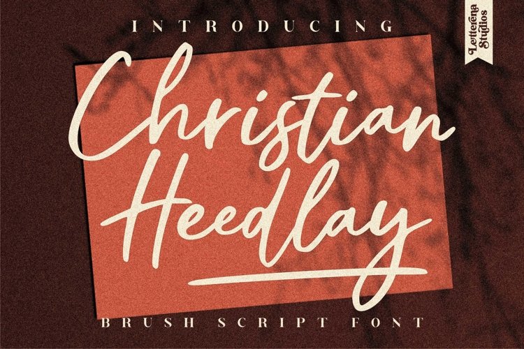 Christian Heedlay - Brush Signature Font example image 1