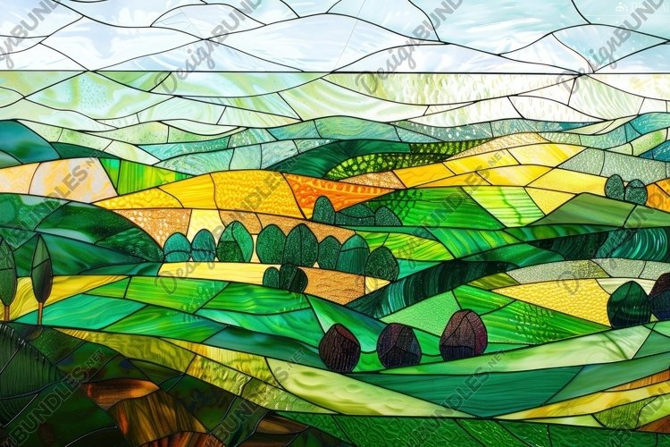 Stained Glass Texture Image 21
