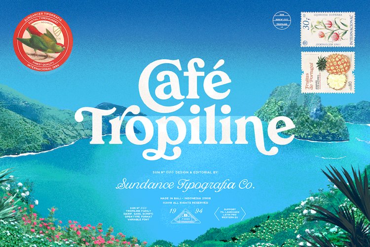 Tropiline Font Family example image 1