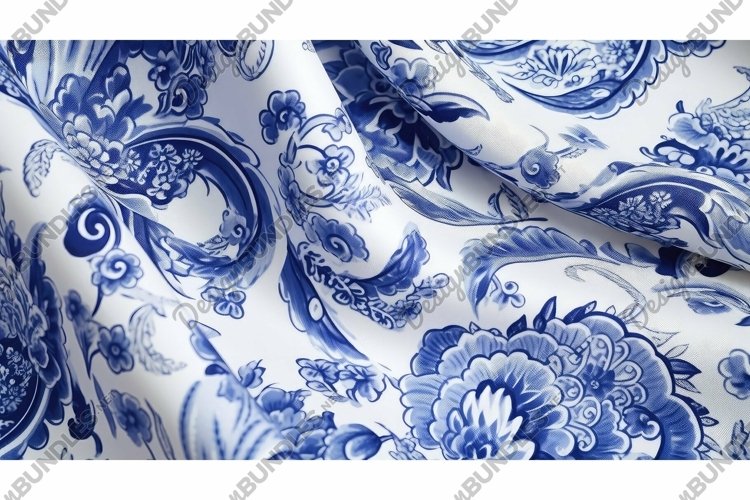 design blue white pattern example image 1