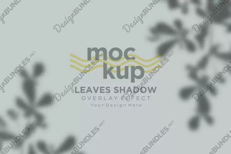Leaves Shadow Overlay Effect Mockup