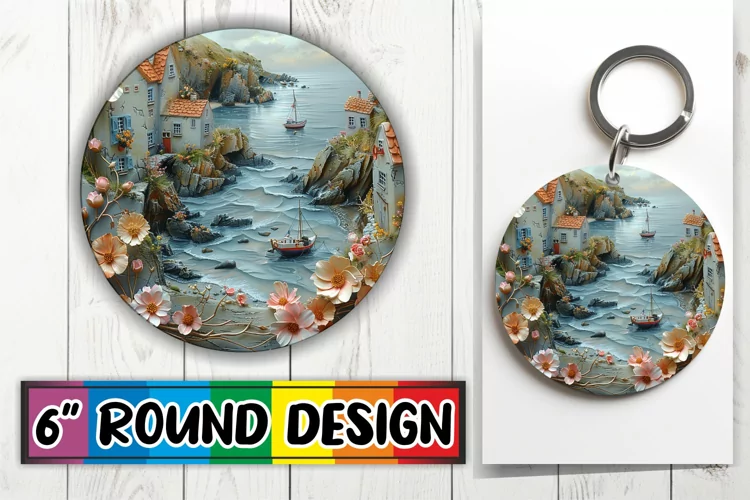 Serene Circle Keychain Variety