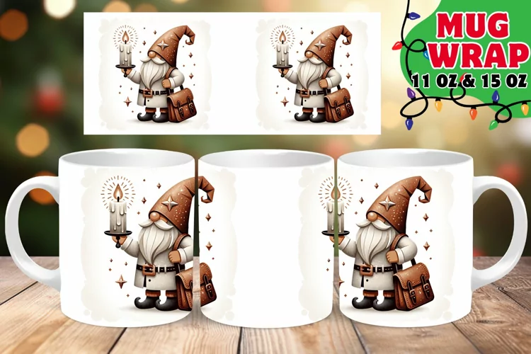 WINTER GNOME GLOW 11OZ 15OZ MUG WRAP