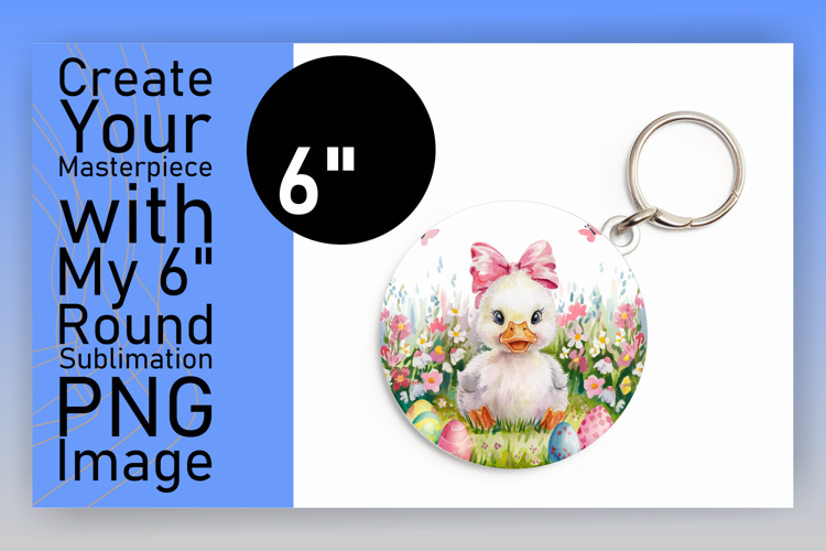 Artistic Round Design Car Coaster , Cute Easter example image 1
