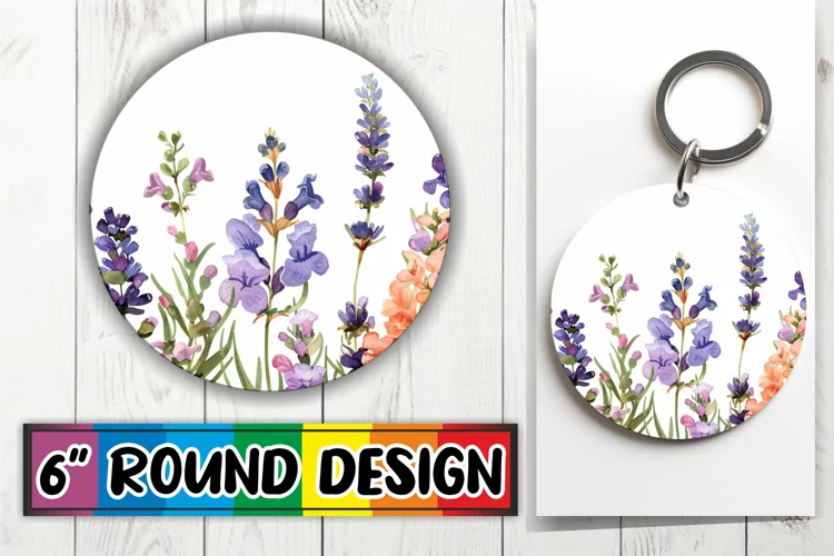 Petal Paradise Sublimation Circle - Delight Round