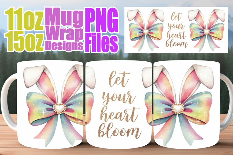 Timeless elegance sublimation print wrap, Easter Bow