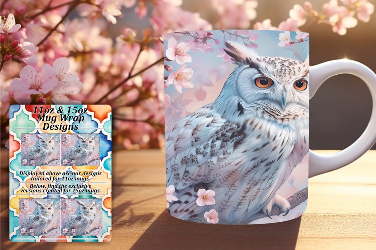 Whimsical Owl Spring Mug Sublimation